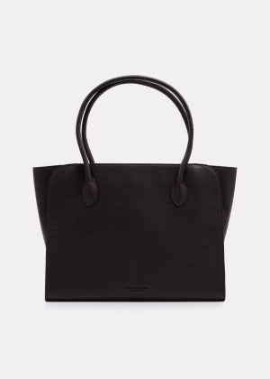 Minimalistyczna torba shopper z fakturowanej ekoskóry