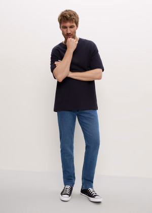 Jeansy z bawełnianego denimu