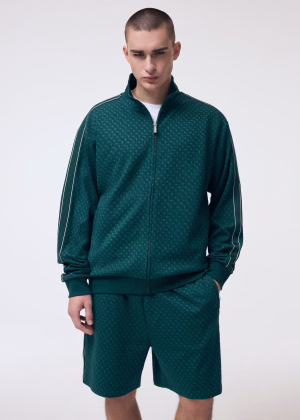 Bluza męska z kontrastowym lampasem