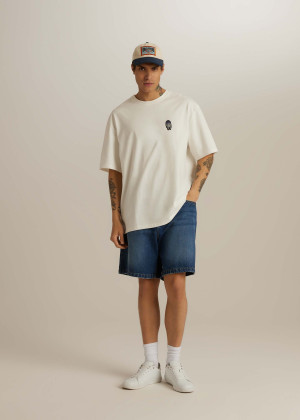Męski grubszy t-shirt oversize