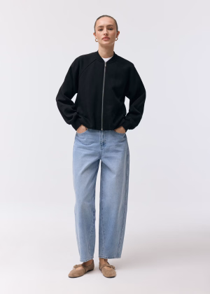 Jeansy damskie carrot leg