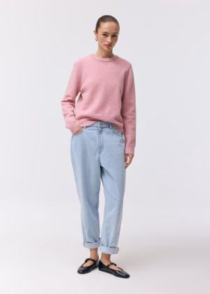 Sweter damski z wełną i moherem