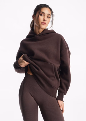 Luźna bluza damska z kapturem
