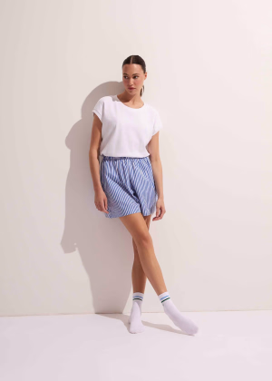 Luźny, bawełniany T-shirt damski