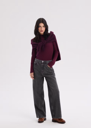 Jeansy damskie wide leg