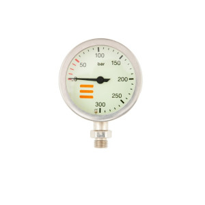 Manometr TECLINE 300 bar, 63mm, nikiel - moduł