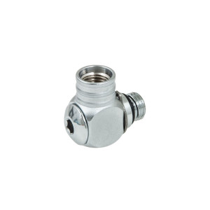 Łącznik kątowy SCUBATECH 90 st. HP 7/16" - viton