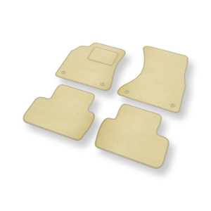Velour gulvmåtter til Seat Exeo Sedan (2008-2013) - beige