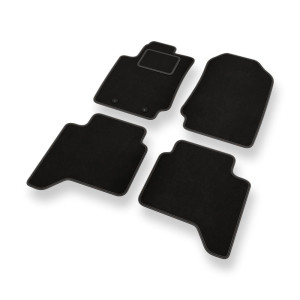 Velour gulvmåtter til Ford Ranger V Pick-Up (2012-2023) Lang version - sort