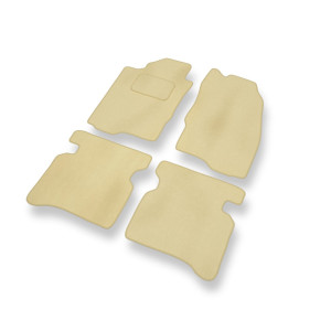 Velour gulvmåtter til Mitsubishi Galant VIII Stationcar, Liftback, Sedan (1996-2006) - beige