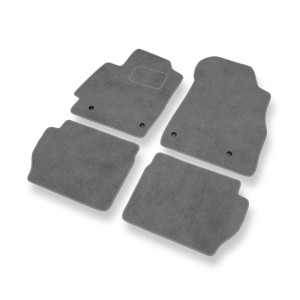 Velour gulvmåtter til Mazda 2 II Hatchback, Sedan (2007-2014) - grå
