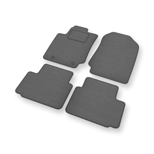 Velour gulvmåtter til Ford Ranger V Pick-Up (2012-2023) Kort version - grå