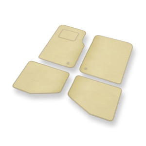 Velour gulvmåtter til Jeep Wrangler II SUV (1996-2006) - beige