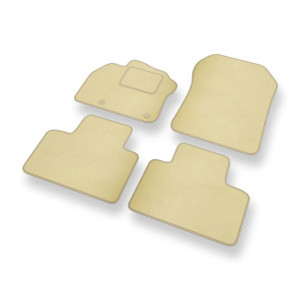 Velour gulvmåtter til Renault Zoe I Hatchback (2012-2019) - beige
