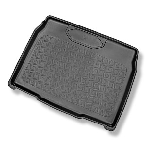 Gulvmåtte til bagagerum Peugeot 2008 II SUV (01.2020-....) - nederste bagagerum; Under / uden bevægeligt gulv i bagagerummet (med og uden subwoofer);