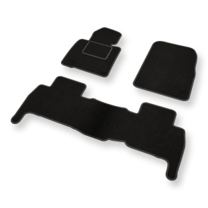 Velour gulvmåtter til Toyota Land Cruiser J200 SUV (2007-2021) 5-personers - sort