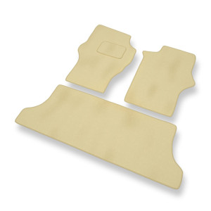 Velour gulvmåtter til Mitsubishi L400 Varevogn (1994-2007) - beige