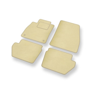 Velour gulvmåtter til Ford Fiesta VIII Hatchback (2017-2023) - beige