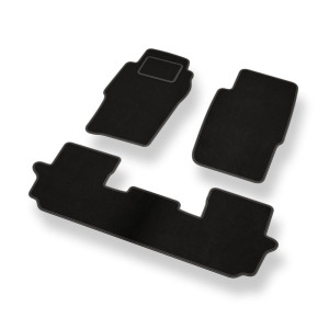 Velour gulvmåtter til Nissan Patrol GR SUV (1998-2010) 3 døre - sort