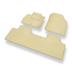 Velour gulvmåtter til Renault Scenic IV Minivan (2016-2022) - beige