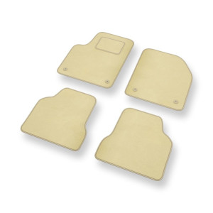 Velour gulvmåtter til Jeep Cherokee V SUV (2014-2020) - beige