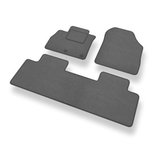Velour gulvmåtter til Renault Scenic IV Minivan (2016-2022) - grå