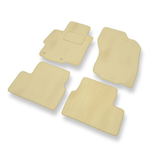 Velour gulvmåtter til Mitsubishi Lancer VIII Sedan, Sportback (2007-2016) - beige