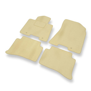 Velour gulvmåtter til Hyundai Tucson III SUV (2015-2020) - beige