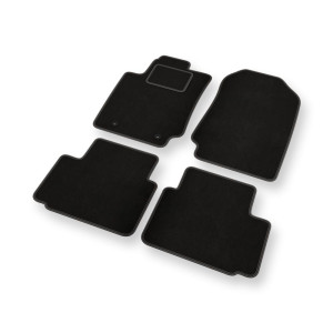 Velour gulvmåtter til Ford Ranger V Pick-Up (2012-2023) Kort version - sort