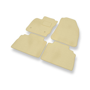 Velour gulvmåtter til Ford Transit Courier Varevogn (2014-2023) 5-personers - beige