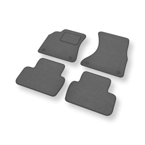 Velour gulvmåtter til Seat Exeo Sedan (2008-2013) - grå