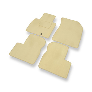 Velour gulvmåtter til Nissan Micra IV Hatchback (2010-2017) - beige