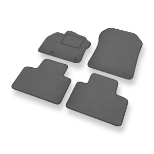 Velour gulvmåtter til Renault Zoe I Hatchback (2012-2019) - grå