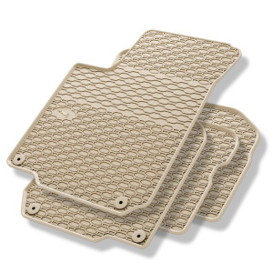 Gummigulvmåtter til biler Seat Leon I Hatchback (1999-2005) - beige - 4 stk.