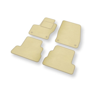 Velour gulvmåtter til Ford Kuga II SUV (2013-2019) - beige
