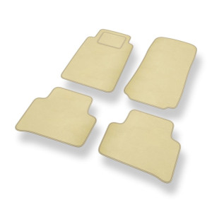 Velour gulvmåtter til Mercedes-Benz C klasa W202 Stationcar, Sedan (1997-2003) - beige