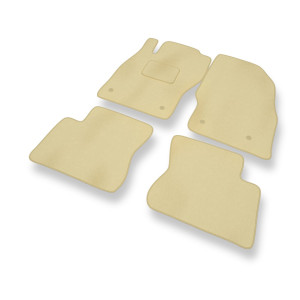 Velour gulvmåtter til Opel Corsa E Hatchback, Varevogn (2014-2019) - beige