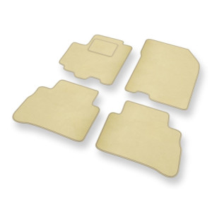Velour gulvmåtter til Suzuki SX4 S-Cross Crossover (2013-2021) - beige