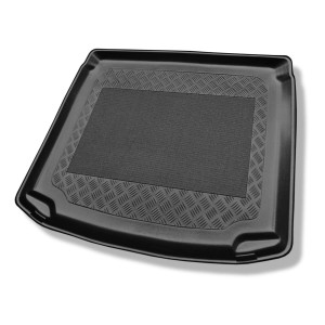 Gulvmåtte til bagagerum Volkswagen Golf Plus V Minivan (01.2005-2009) - nederste bagagerum (uden dobbelt gulv i bagagerum; reservehjul til midlertidi