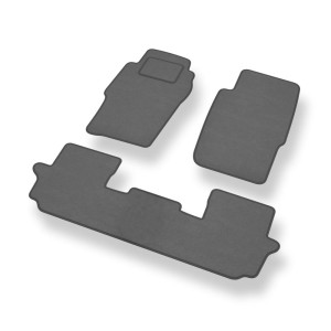 Velour gulvmåtter til Nissan Patrol GR SUV (1998-2010) 3 døre - grå