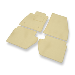Velour gulvmåtter til Ford KA+ Hatchback (2016-2021) - beige