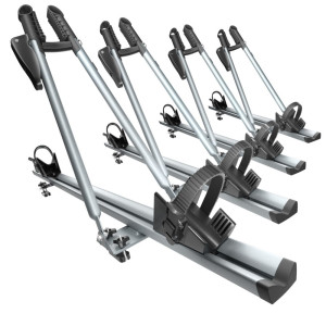 Cykelholder i aluminium til bilens tag - 4xM-17