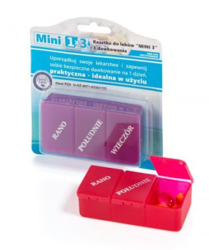 Kasetka na leki - dzienna MINI 3 komory EL-Comp
