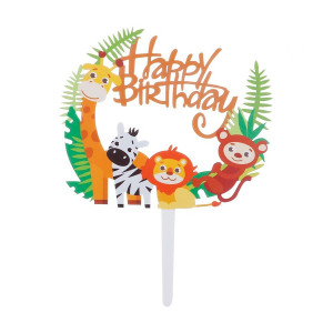 Topper na tort Happy Birthday Safari 7310