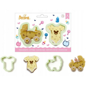 Foremki do ciastek masy WÓZEK ŚPIOSZKI 2szt Decora