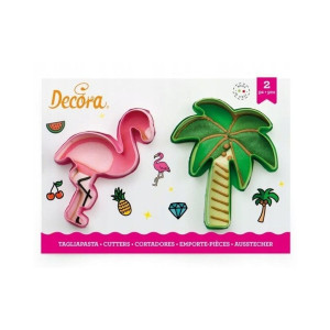 Foremki do ciastek Flaming Palma 2szt Decora