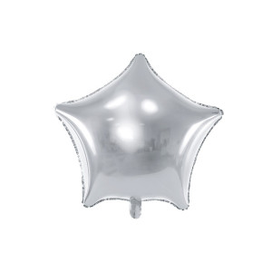Balon foliowy GWIAZDKA SREBRNA FB3M-018 Party Deco