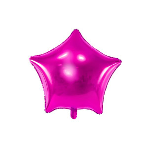 Balon foliowy GWIAZDKA FUKSJA 006