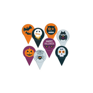Toppery pikery do babeczek HALLOWEEN 8szt 8067
