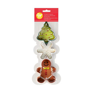Wilton foremki wesołe święta powlekane 3 szt 2308-1266